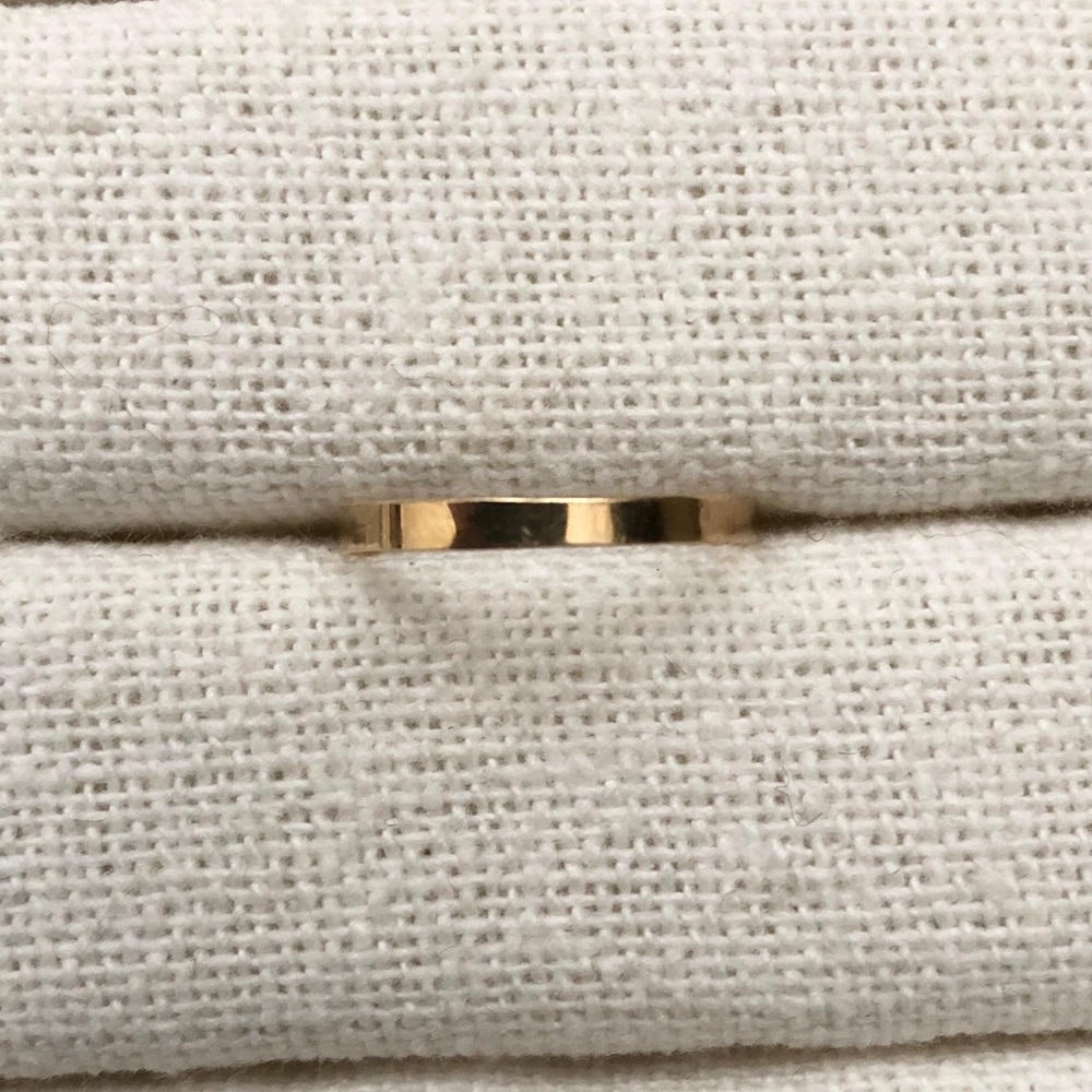 14K Yellow Gold Band (square edge)
